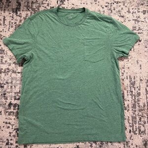 J. Crew Men's Heather Green Pocket Tee